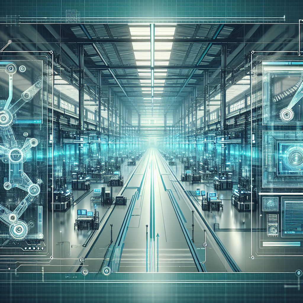 Breites futuristisches Headerbild mit Robotik-Armen, Hologramm-UI und Cyan/Teal-Akzenten