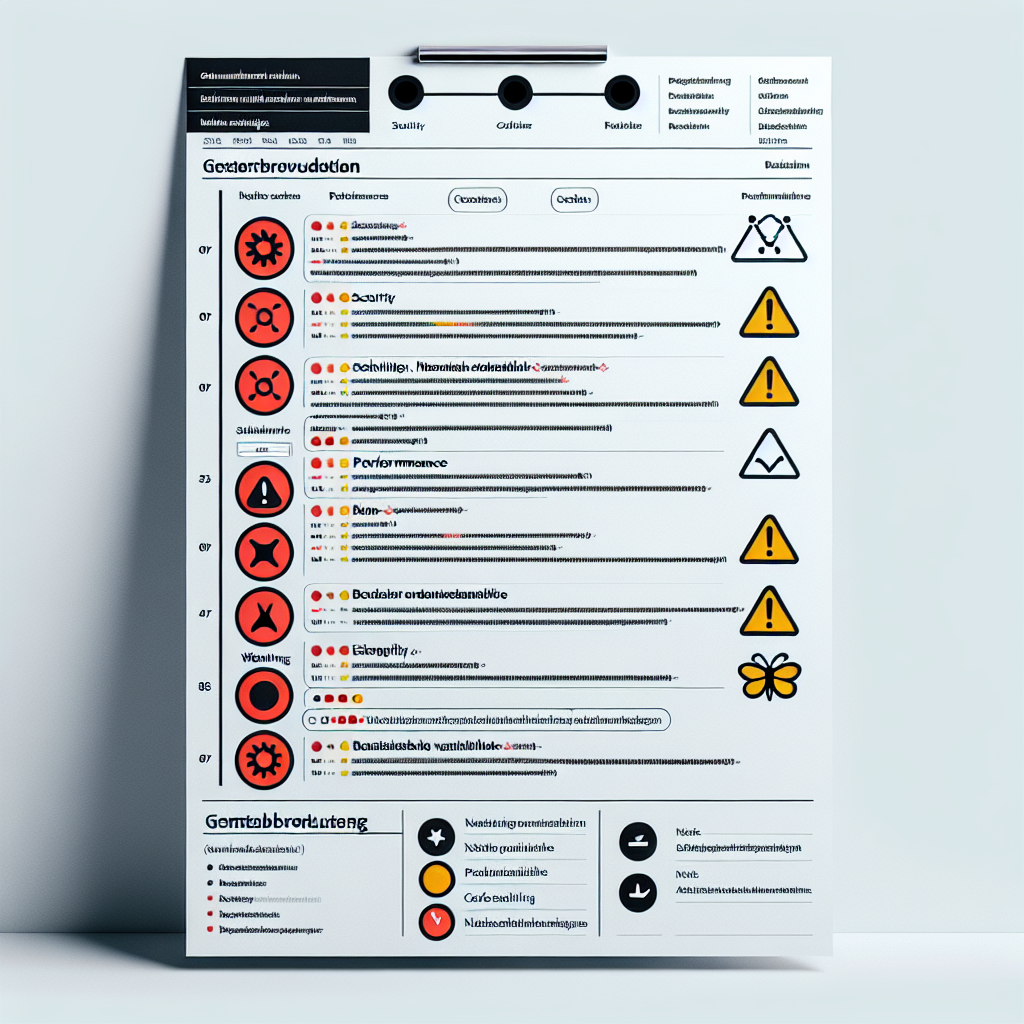 Code-Review Beispiel mit Severity-Markierungen
