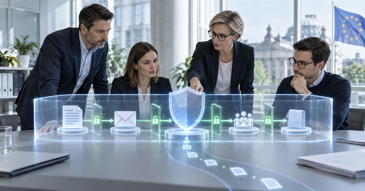 Unternehmen prüft Datenschutz, Berechtigungen und Compliance für Microsoft Copilot
