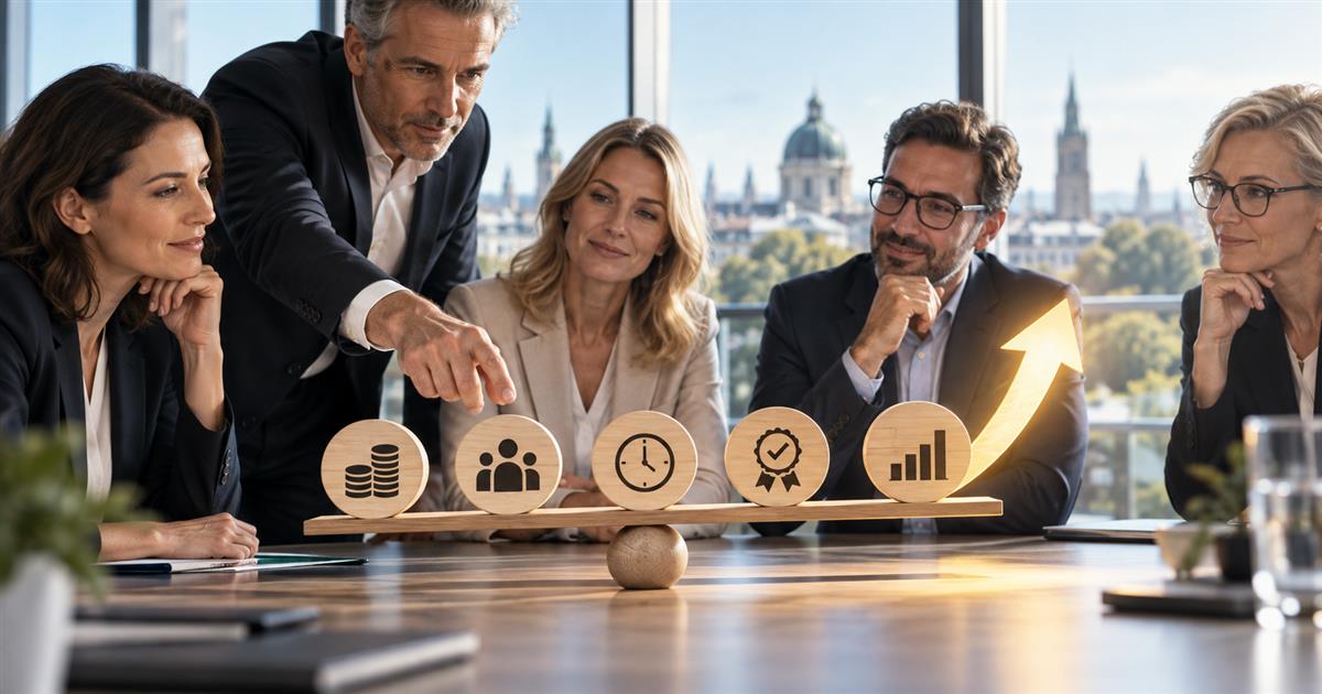Führungsteam bewertet Nutzen, Einführung und Skalierung von Microsoft Copilot