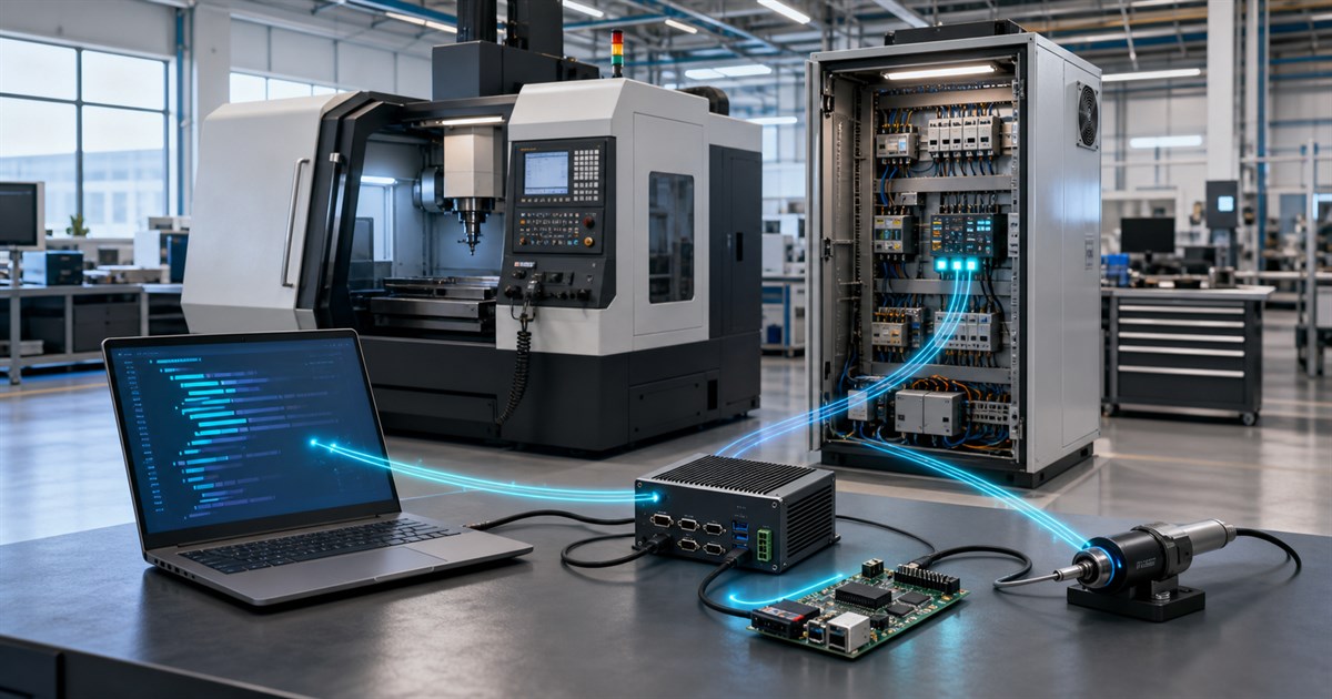 KI-Coding-Agent verbindet Embedded-Hardware mit CNC-Steuerung und Instandhaltungssensorik