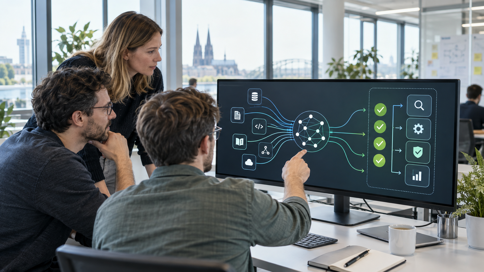 Software- und Qualitätsteam verbindet Unternehmenskontext mit automatisierten Qualitätsprüfungen